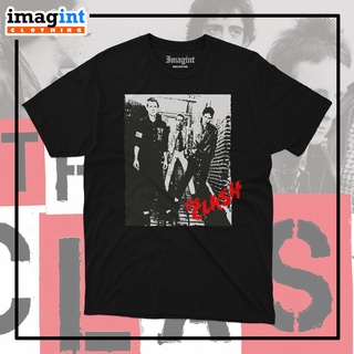 เสื้อยืด พิมพ์ลาย The CLASH BANDสามารถปรับแต่งได้