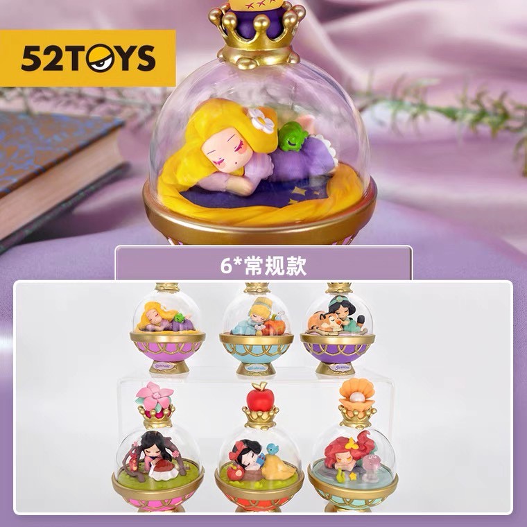[แบบแยก] 52TOYS Disney Princess Crystal Ball ลิขสิทธิ์แท้ 🔮 ของสะสม Ariel Belle Mulan Cinderella Snow White ของขวัญ