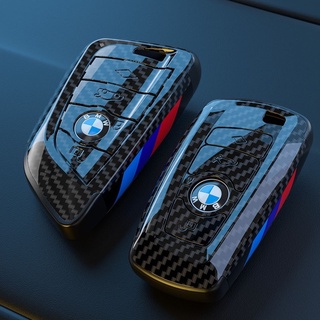 เคสกุญแจรีโมทรถยนต์ คาร์บอนไฟเบอร์ สําหรับ BMW 3 Series 5 Series 7 Series X2 X5