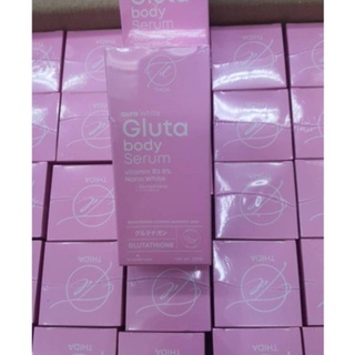 THIDA aura White body serum vitamin B3 8% nano white Glutathione ธิดา กลูต้า บอดี้ เซรั่ม 55 ml