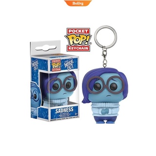 Funko Pop！Disney Pixar INSIDE OUT SANDNESS Pocket Pop Keychain Figure Toys Model Dolls For Children Birthday Gift  | BOLIVE |