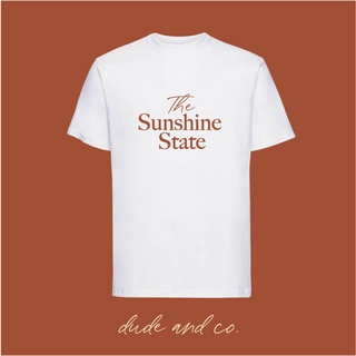 เสื้อยืดผ้าฝ้าย สไตล์มินิมอล Dudeandco - The Sunshine เสื้อยืด คนดัง