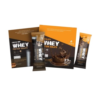 VERA Whey Chocolate Isolate Protein Chocolate & Coffea Arabica - 1 Pack (7 Sachets)