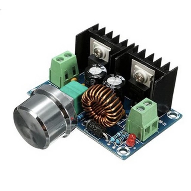 XL4016 โมดูลสเต็ปดาวน์ 8A เครื่องปรับแรงดันไฟฟ้าแหล่งจ่ายไฟสูง XH-M401