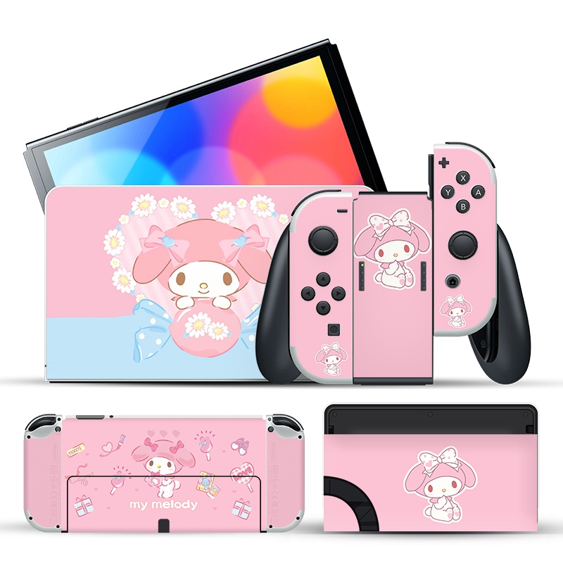 สติ๊กเกอร์ฟิล์มกันรอยขีดข่วนลายการ์ตูน Oled สําหรับ Nintendo Switch Oled