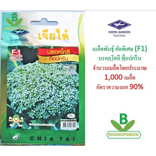 5 ฟรี 1 คละได้ เมล็ดพ้นธุ์  บรอคโคลี่ ท็อปกรีน ตรา เจียไต๋  เมล็ดพันธุ์ชนิดพิเศษ F1 เมล็ดผัก เมล็ดพันธุ์พืช  เมล็ดพืช