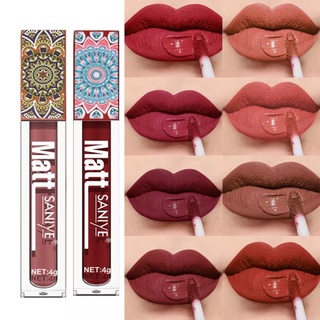ลิปสติกเคลือบกํามะหยี่สีนู้ดเคลือบ 9 สี
