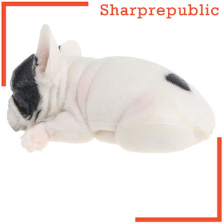 [Sharprepublic] ของเล่นตุ๊กตา รูปสัตว์ เฟรนช์ บูลด็อก เสมือนจริง สําหรับสัตว์เลี้ยง