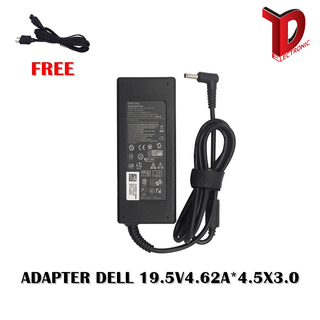 ADAPTER DELL 19.5V4.62A*4.5X3.0 / สายชาร์จโน๊ตบุ๊ค เดล + แถมสายไฟ