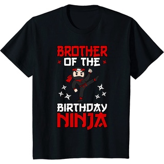 [COD]เสื้อยืด คอกลม พิมพ์ลาย Brother Of The Birthday Ninja Shinobi Themed แฟชั่นสําหรับงานปาร์ตี้