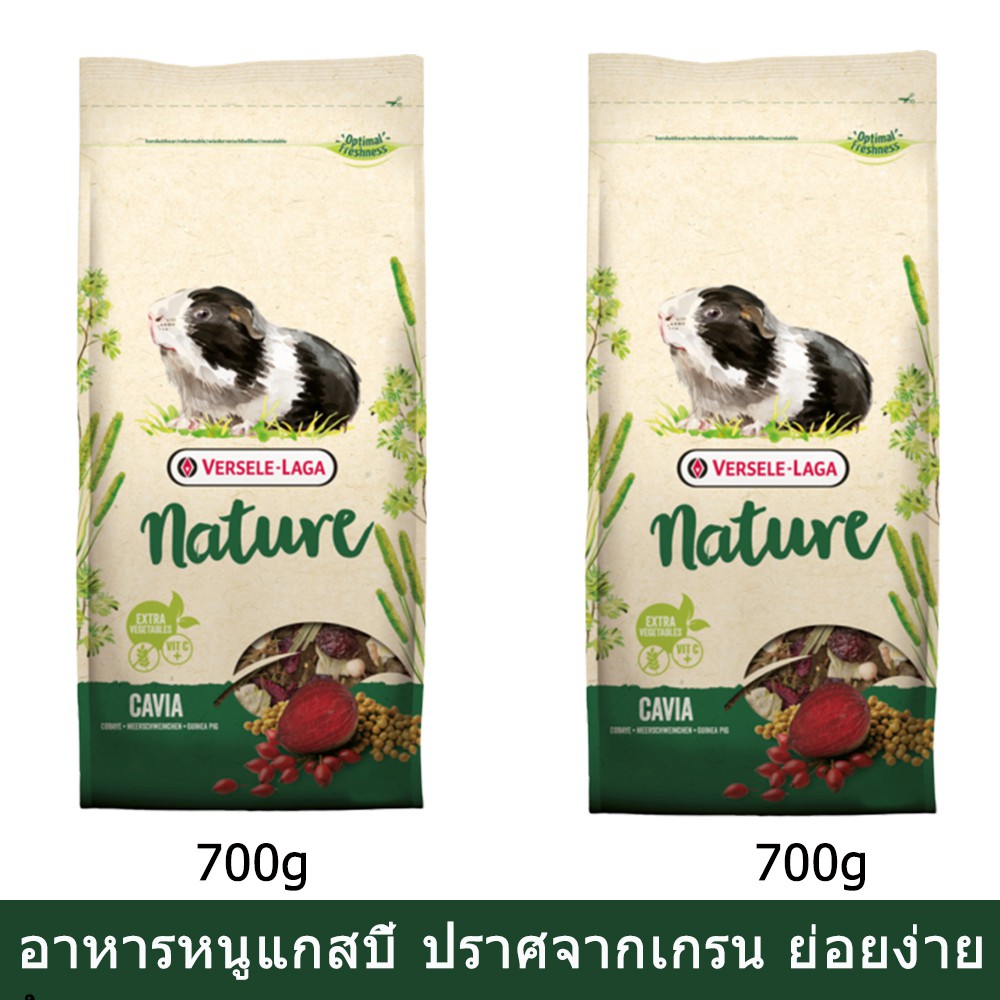 Versele Laga Cavia Guinea Pigs Food Grain-Free [700g x2] อาหารหนูแกสบี้ หนูแก๊สบี้ วิตามินสูง ย่อยง่