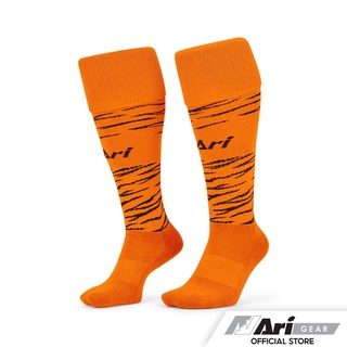 ARI TORA LONG SOCKS - ORANGE/BLACK/ORANGE ถุงเท้ายาว อาริ โทระ สีส้ม