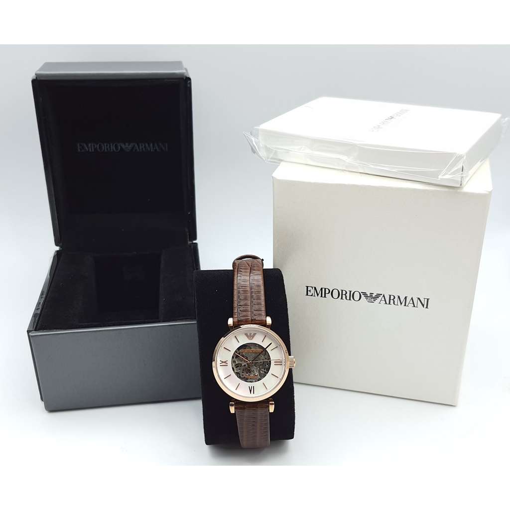 นาฬิกา EMPORIO ARMANI WOMEN'S AR1993 MECCANICO 32 MM AUTOMATIC พร้อมกล่อง (ใหม่)