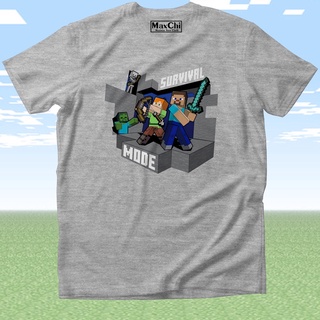 เสื้อยืด ลาย Minecraft Survival Misty สําหรับเด็ก และผู้ใหญ่