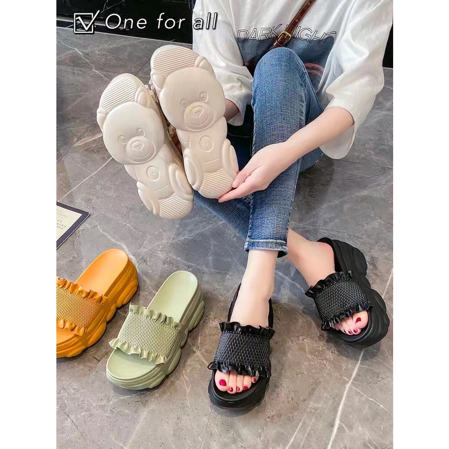 พร้องส่ง รองเท้าแตะเข้าชุดง่าย รุ่น TX304 รองเท้าผู้หญิง ส้นสูง3.5นิ้ว น้ำหนักเบาสบาย พื้นลายหนีไม่ลื่น งานมาใหม่สวยคะ