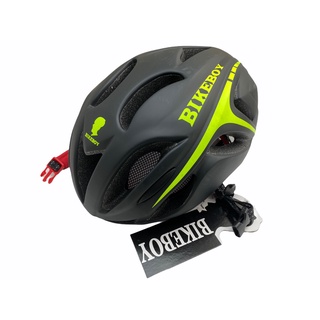 Morning BIKEBOY หมวกจักรยาน Helmet (Black/Green)สินค้ามีรอยเล็กน้อยกรุณาดูภาพนะคะ