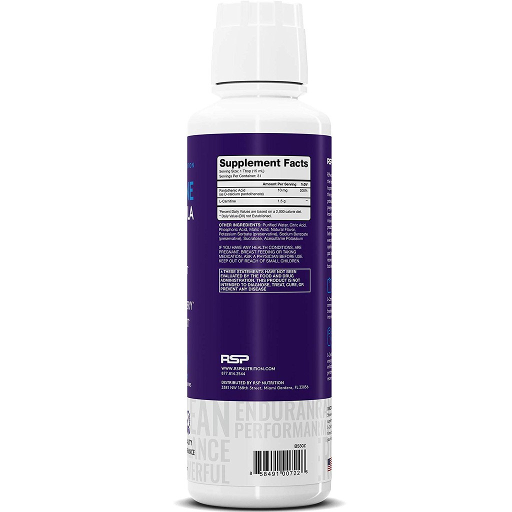 พร้อมส่งRSP L-Carnitine Liquid 3000mg 473 ml แอลคาร์นิทีนรูปแบบน้ำ ...