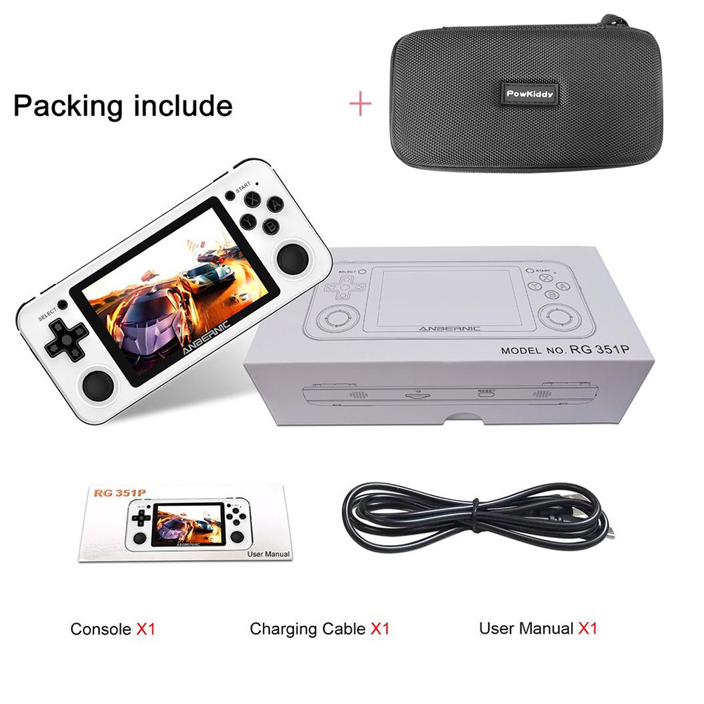 เกมคอนโซล：owkiddy RG351 Handheld Game Console 3.5inch IS Screen Dual ...