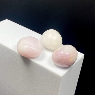 เซ็ตหินคุนไซต์ ก้อนขัดมัน 3ชิ้น (Kunzite Tumbled Set) #5