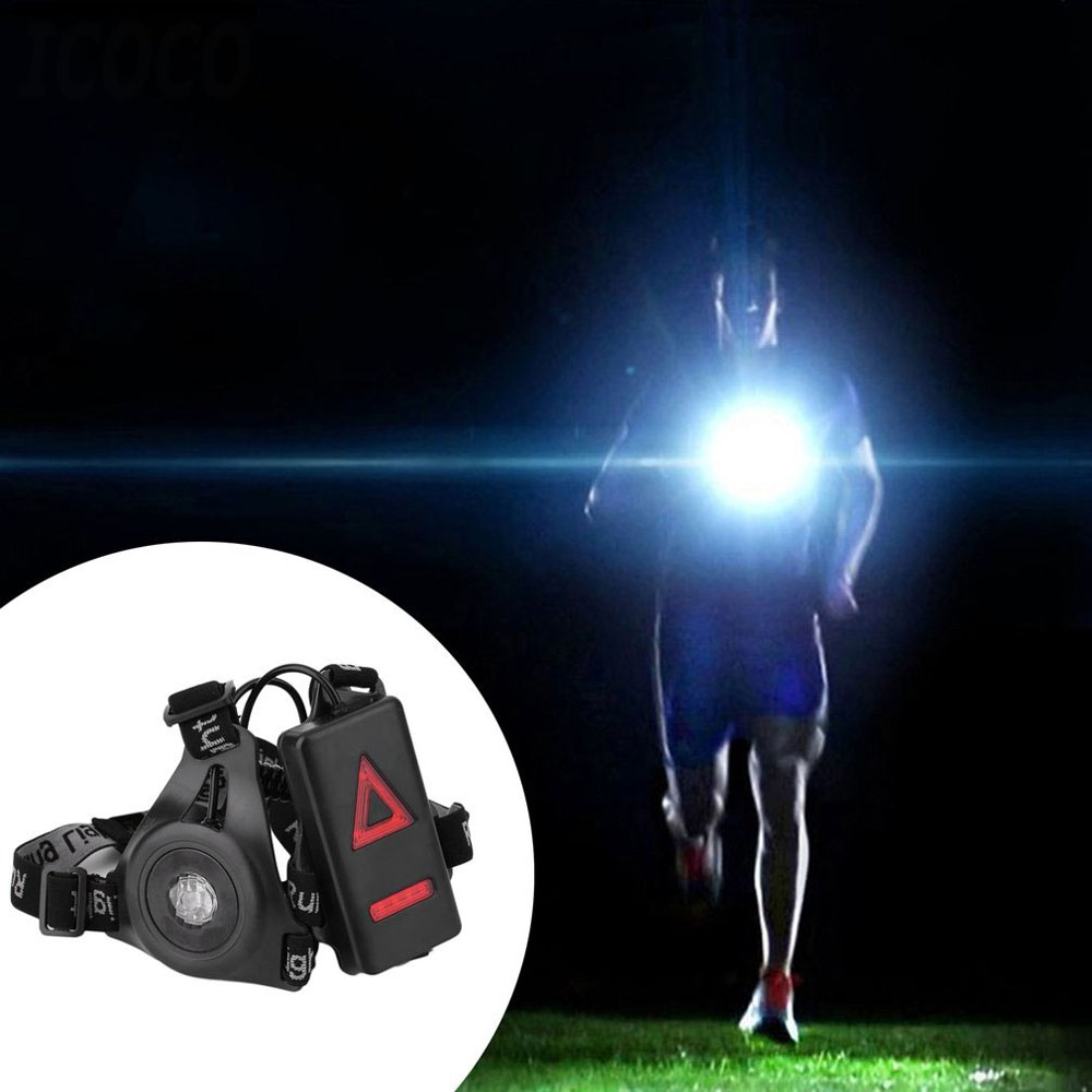 MENGXUAN Portable Running Lights Adjustable Warning Light Chest Lamp ...