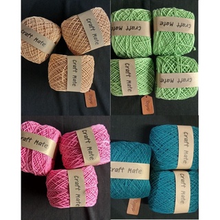 ฝ้ายแท้4ไพ สีสวย 200กรัม/ค้อตต้อลซ้อฟ/COTTONSOFT/softcotton