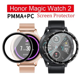 ฟิล์มป้องกันหน้าจอ แบบ PMMA+PC 3 มิติ กันระเบิด ปกป้องเต็มรูปแบบ สำหรับ Honor Magic Watch 2