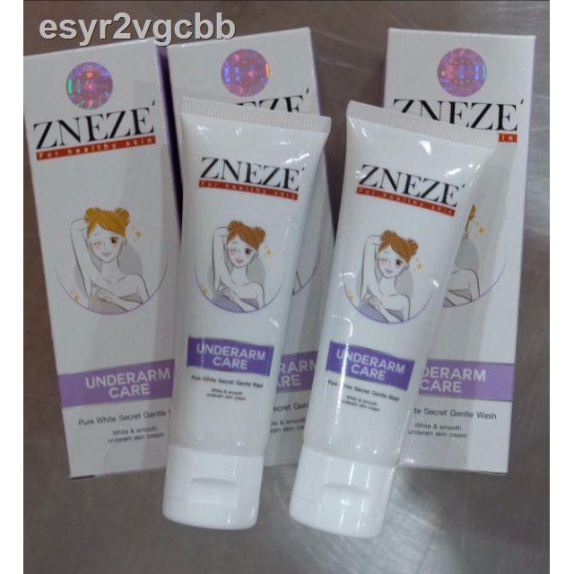 ✕ผลิตใหม่ๆ หอมๆ  ขอบคุณยอดขาย 8,000++ 🙏🏻😃ZNEZE ครีมทารักแร้ขาว บำรุงผิวใต้วงแขนยามค่ำคืน ช่วยลดหนังไ