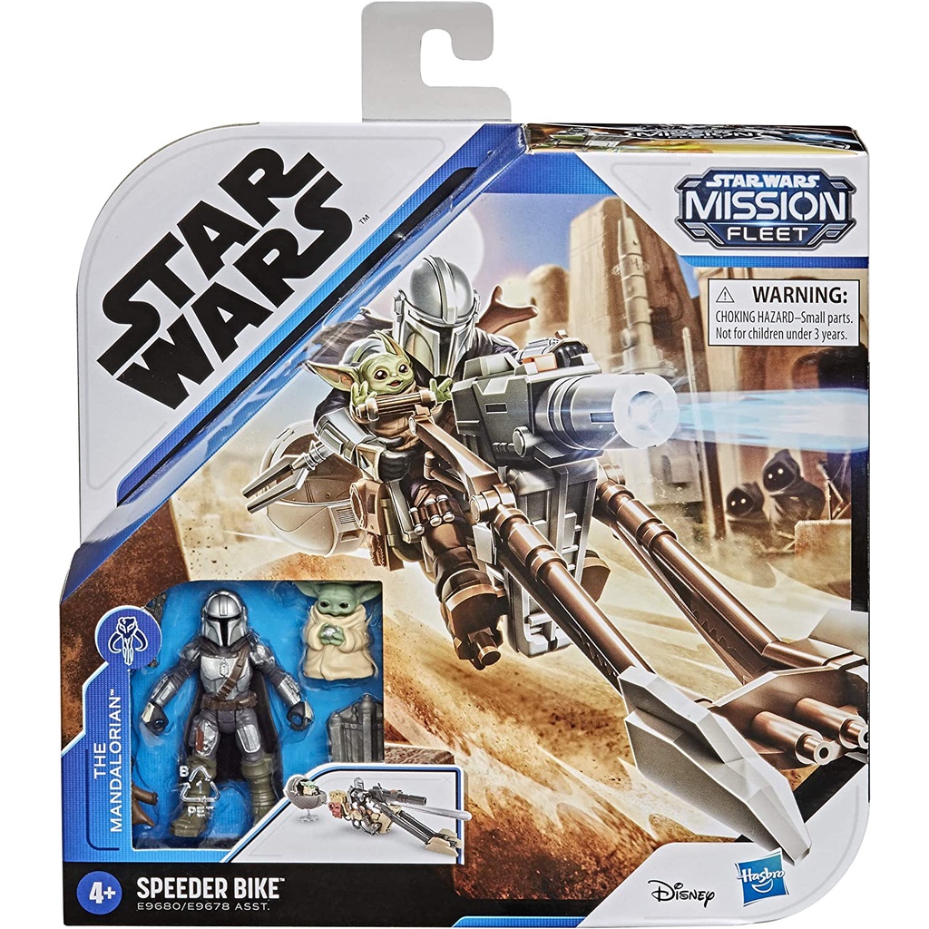 Star Wars Mission Fleet Speeder Bike & The Mandalorian สตาร์วอร์ส มิชชั่น ฟลีท สปีดเดอร์ ไบค์ & ดิ แ