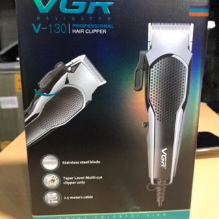 (สินค้าพร้อมส่ง) VGR V-130ปัตตาเลี่ยนตัดผม มอเตอร์แรง มาพร้อมหวีรอง 4 ขนาด ปัตตาเลี่ยน แบตตาเลี่ยน