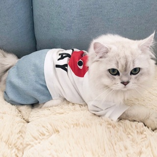 🐶😻เสื้อน้องหมาน้องแมว ลายก็อม ♥️  **สียีนซีด ลดราคาพิเศษจาก 200 เหลือ 148.-เท่านั้น