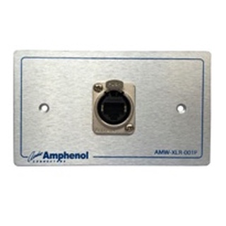 AMPHENOL AMW-RJ45-5T-01P เพลทอลูมิเนียม (Aluminium Outlet Plate)