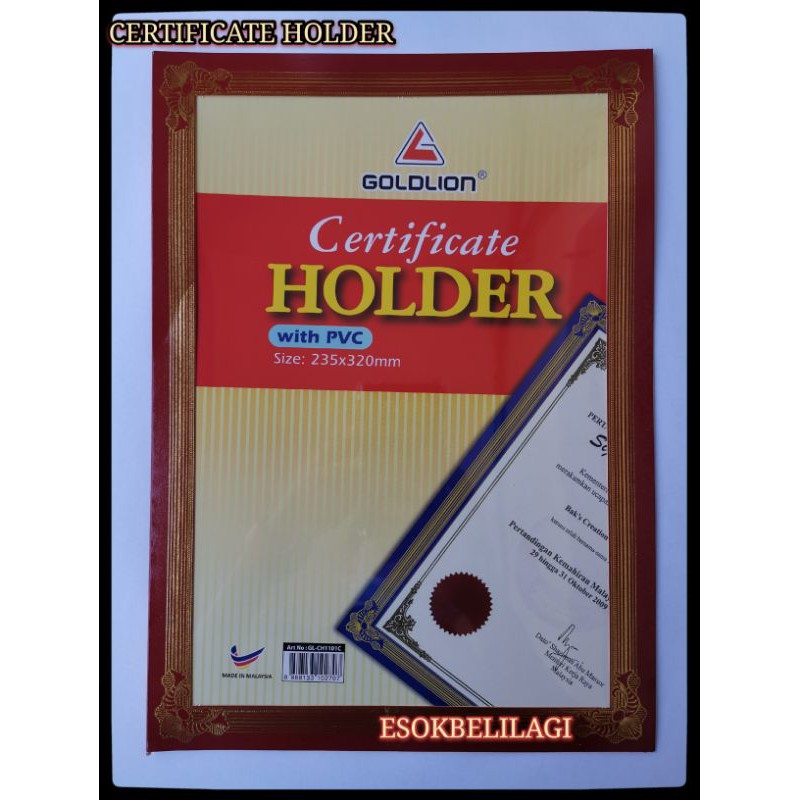 CERTIFICATE HOLDER A4