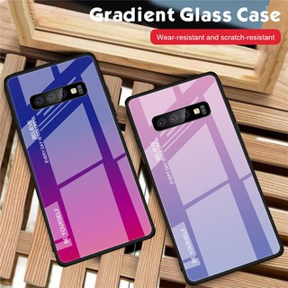 เคสโทรศัพท์กระจกเคสโทรศัพท์มือถือกระจกนิรภัยสําหรับ Samsung Galaxy S10 Plus S10e 5G Note 9 8 S10plus Note9 Note8 tempered glass phoen case