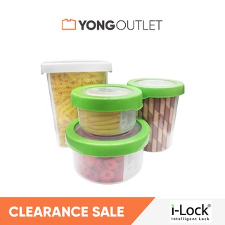 I LOCK กล่องถนอมอาหาร กล่องใส่อาหาร กล่องเก็บอาหาร 440ml. 9800ml. 980ml. 1100ml. 550ml 880ml 1600ml กล่องอาหาร โหลกลมโหล