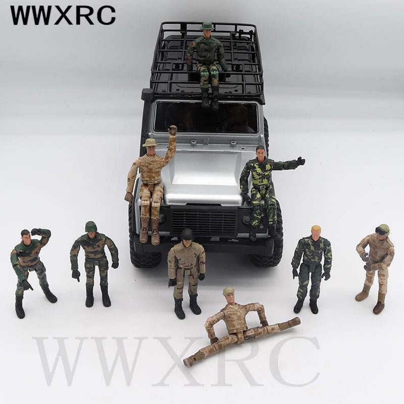 3.75 "Action Figure Scale โรงรถไดร์เวอร์ตุ๊กตาสําหรับ RC รถ MN WPL JJRC