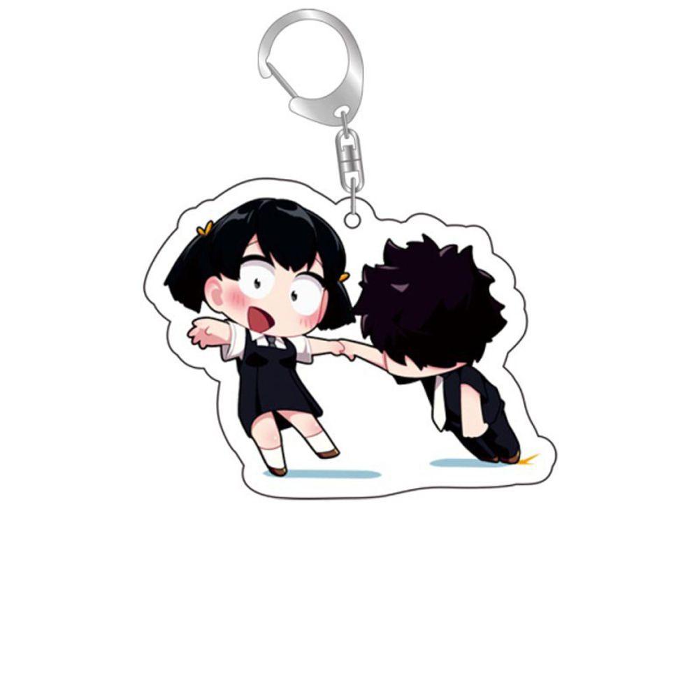 VANES1 Jewelry Komi Can't Communicate Anime Figures Keychain Pendant ...