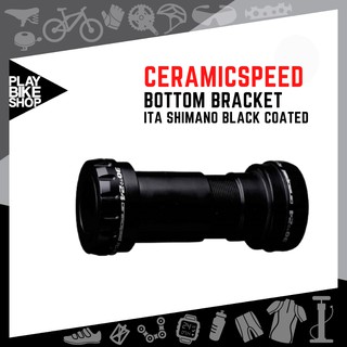 โค้ดส่วนลด 10 % : PLAYUKUHHS64 - กะโหลก CERAMICSPEED BB  ITA SHIMANO BLACK COATED เกลียวอิตาลี