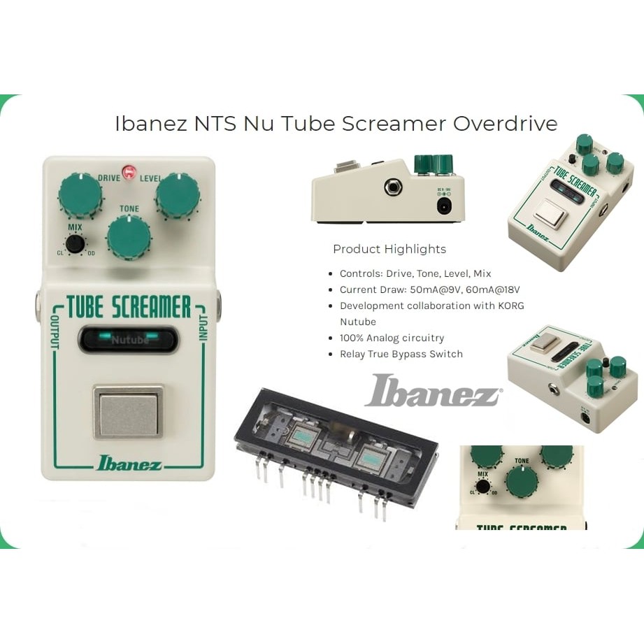Ibanez NTS Nutube Tube Screamer เอฟเฟคเสียง Overdrive (Made in Japan)