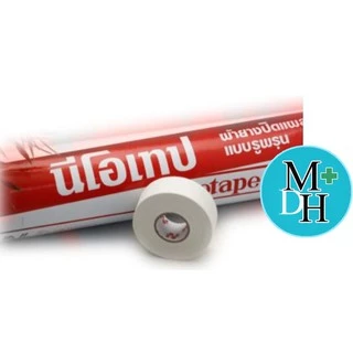 Neotape Porous นีโอเทป ผ้ายางปิดแผล ผ้าล็อค จำนวน 1 ม้วนเปลือย ขนาด 1/2 นิ้ว / 1 นิ้ว / 2 นิ้ว