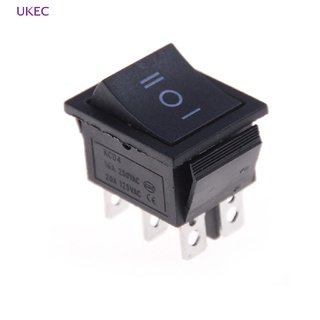 1PCS KCD4 Rocker Switch Black DPDT ON/OFF/ON 6 PIN 16A/250VAC 20A/125VAC