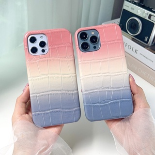 [i14] พร้อมส่งในไทย💖เคสสำหรับ iPhone Case เคสไอโฟน เคสหนัง เคสแข็ง ไล่สีพาสเทล เคสหนังสีพาสเทล เคสบุกำมะหยี่ 14Promax