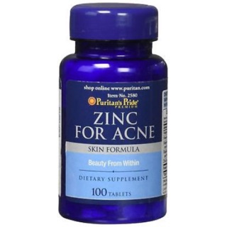 Puritans Pride Zinc for Acne-100 Tablets