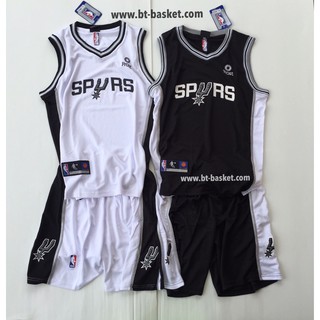 ชุดบาส NBA ทีม Spyrs สีขาวและสีดำ size ผู้ใหญ่พร้อมส่ง🏀❤️