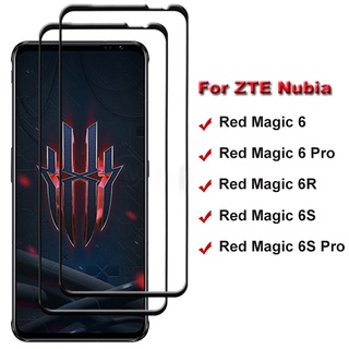 กระจกนิรภัยกันรอยหน้าจอ แบบเต็มจอ 9H สําหรับ ZTE Nubia Red Magic 6 6s Pro 6 R 6R 6Pro 6SPro Red Magic 6s Pro 2 ชิ้น ต่อล็อต