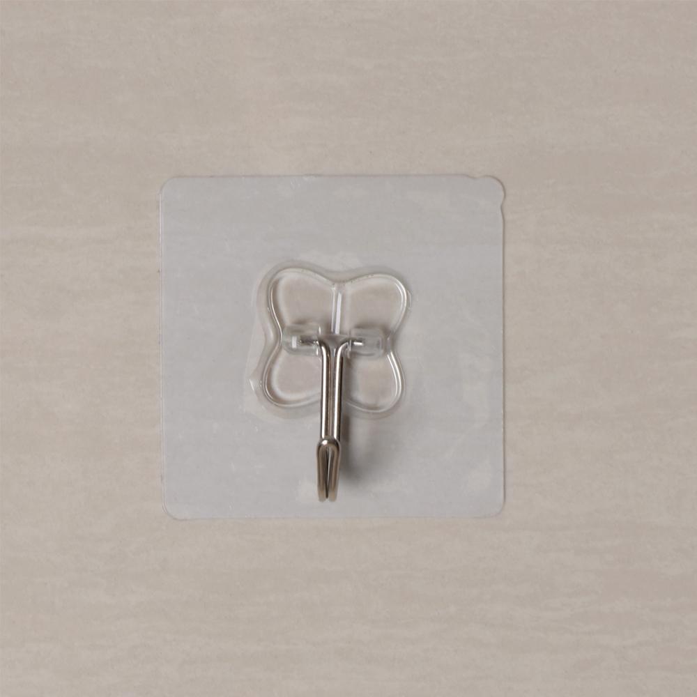 Lontime 1/6PCS Traceless Hooks Strong ผู้ถือห้องครัวโปร่งใสในครัวเรือน Wall Rack - รูปที่ 4
