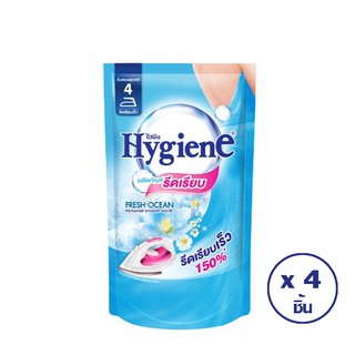 HYGIENE ไฮยีน น้ำยารีดผ้าเรียบ 500 มล. ซอง สีฟ้า (ทั้งหมด 4 ชิ้น)