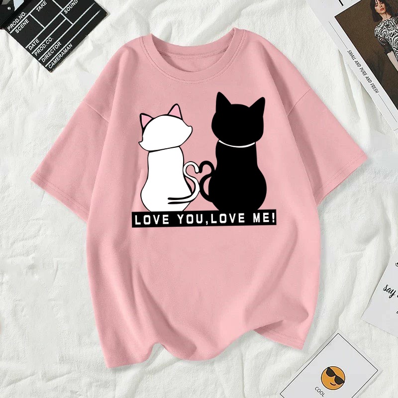 เสื้อยืดคอกลมผ้านิ่มใส่สบาย ลายแฟชั่นวินเทจ พร้อมส่ง T-338