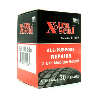 1 กล่อง 30แผ่น แผ่นปะยางใน X-tra Seal สำหรับรถทั่วไป ขนาด 57mm. Made in USA.