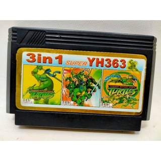ขบวนการเต่านินจา 3 ภาคในตลับเดียว  3 in 1 เกม ตลับเกมรวม ดีๆ