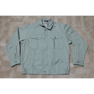 เสื้อช็อป เสื้อช่าง เสื้อช็อปช่าง​ เสื้อทำงาน เสื้อยูนิฟอร์ม​ uniform​ work​ ​shirt มือ 2 ของญี่ปุ่น ไซส์ LL